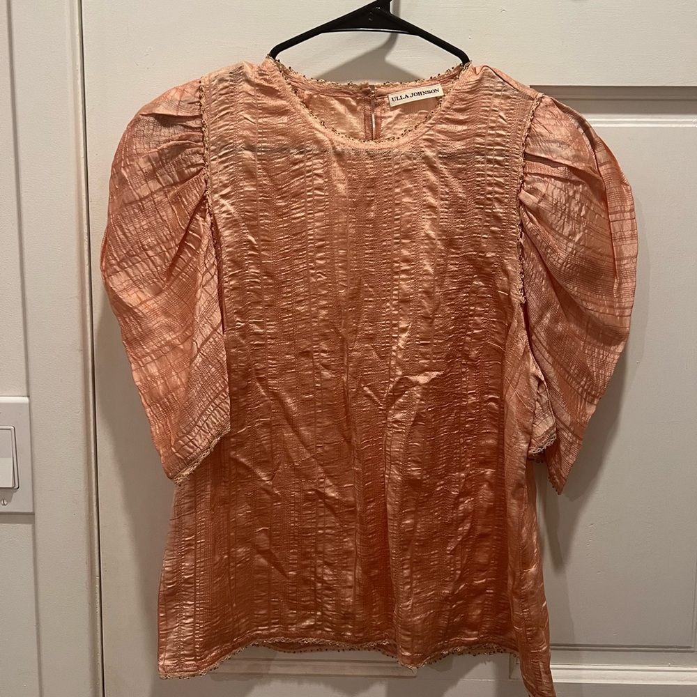 Ulla Johnson Silk Beaded Blouse